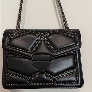 NWOT Black Sycamore Leather Studded Crossbody Bag